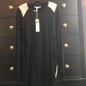 BCBGeneration black & grey dress w/ side cut outs!